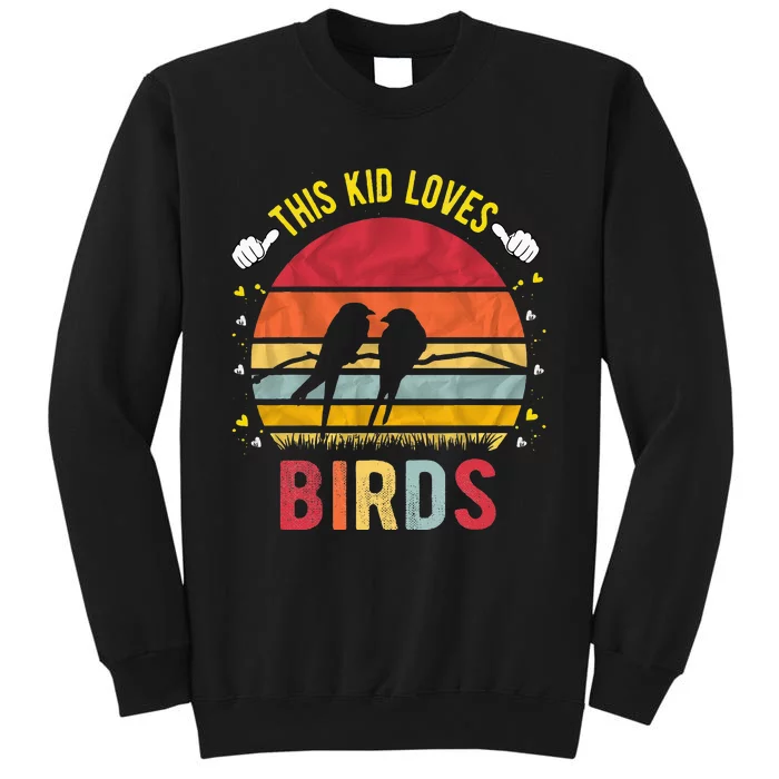 This Loves Birds Boy And Girl Bird Sweatshirt