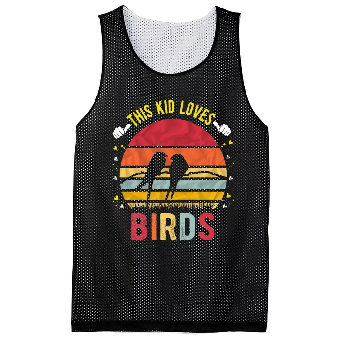 This Loves Birds Boy And Girl Bird Mesh Reversible Basketball Jersey Tank