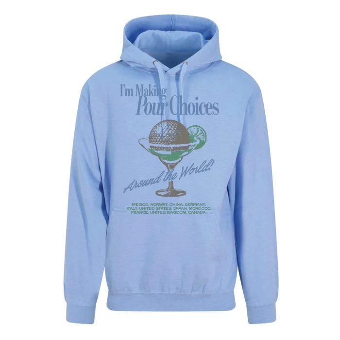 The Lost Bros IM Making Your Choices Around The World Unisex Surf Hoodie