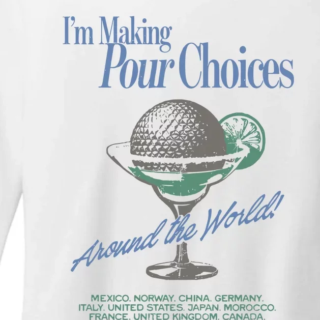 The Lost Bros IM Making Your Choices Around The World Womens CVC Long Sleeve Shirt