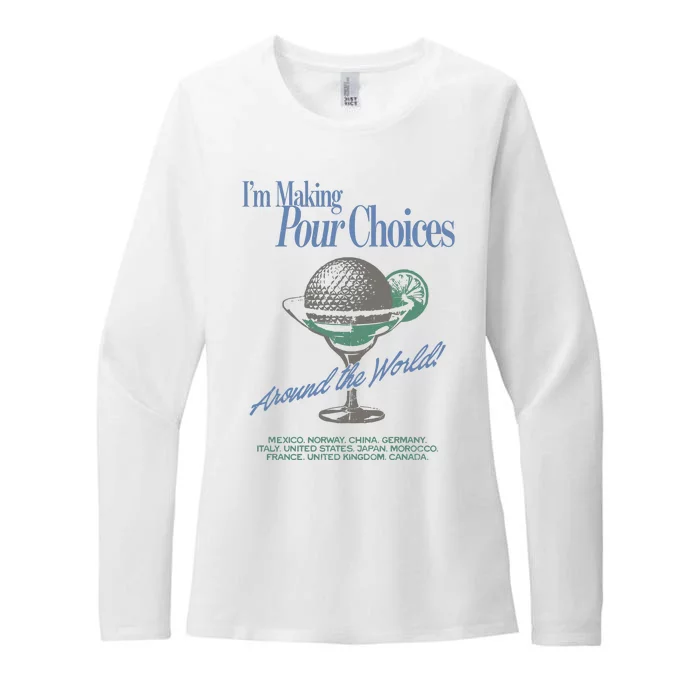 The Lost Bros IM Making Your Choices Around The World Womens CVC Long Sleeve Shirt