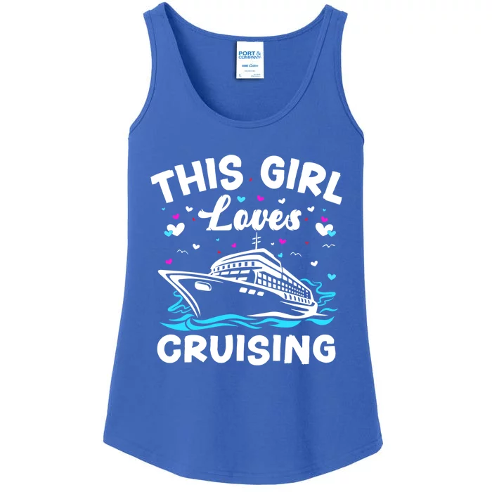 This Loves Cruising Cruise Ship Trip Funny Gift Ladies Essential Tank