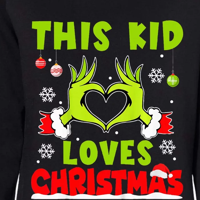 This Loves Christmas Xmas Pajama Womens California Wash Sweatshirt