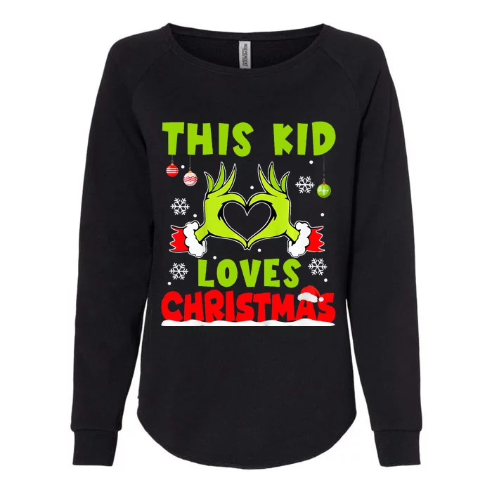 This Loves Christmas Xmas Pajama Womens California Wash Sweatshirt