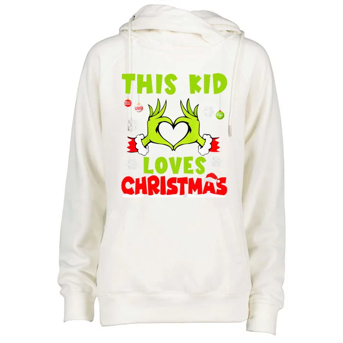 This Loves Christmas Xmas Pajama Womens Funnel Neck Pullover Hood