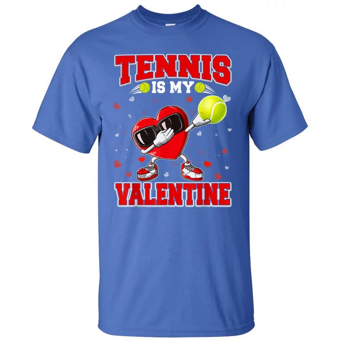 Tennis Lover Cute Heart Dabbing Valentines Day Cool Gift Tall T-Shirt