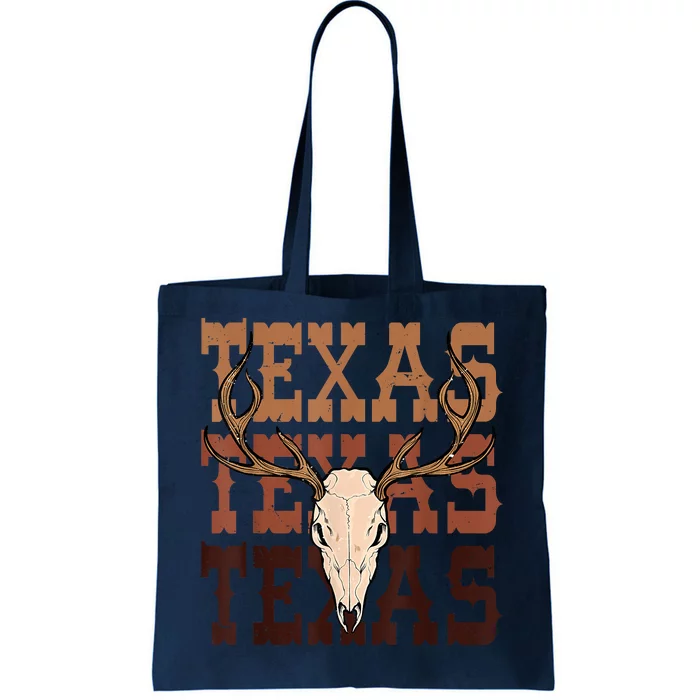 Texas Longhorn Cowboy Cowgirl Western Texas Tote Bag