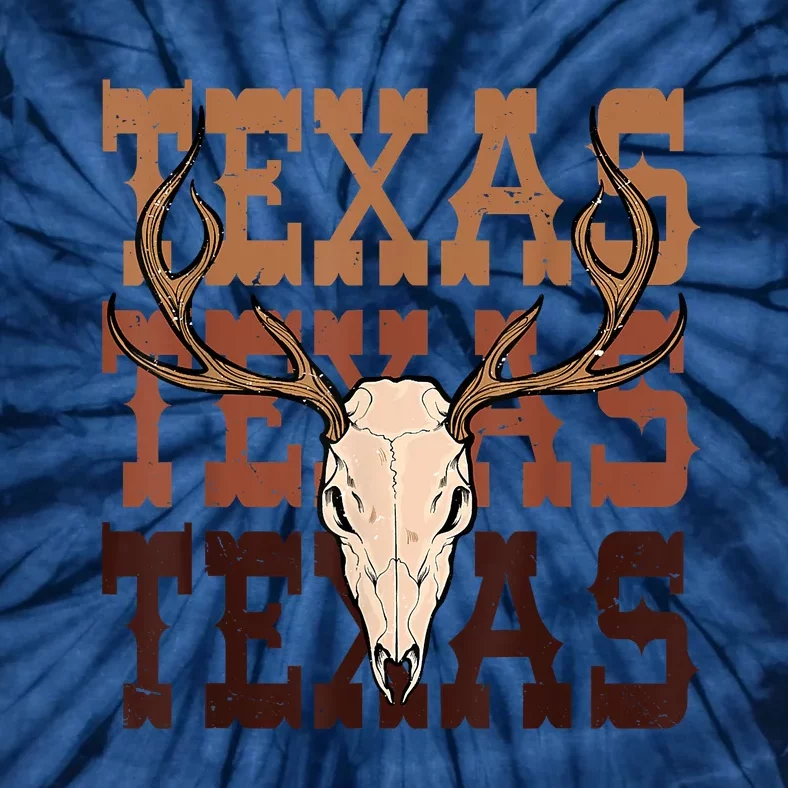 Texas Longhorn Cowboy Cowgirl Western Texas Tie-Dye T-Shirt