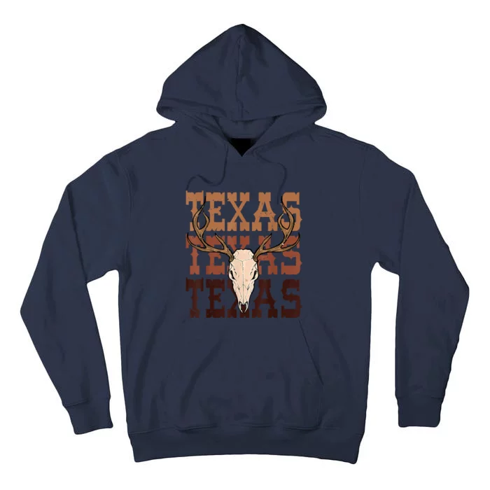 Texas Longhorn Cowboy Cowgirl Western Texas Tall Hoodie