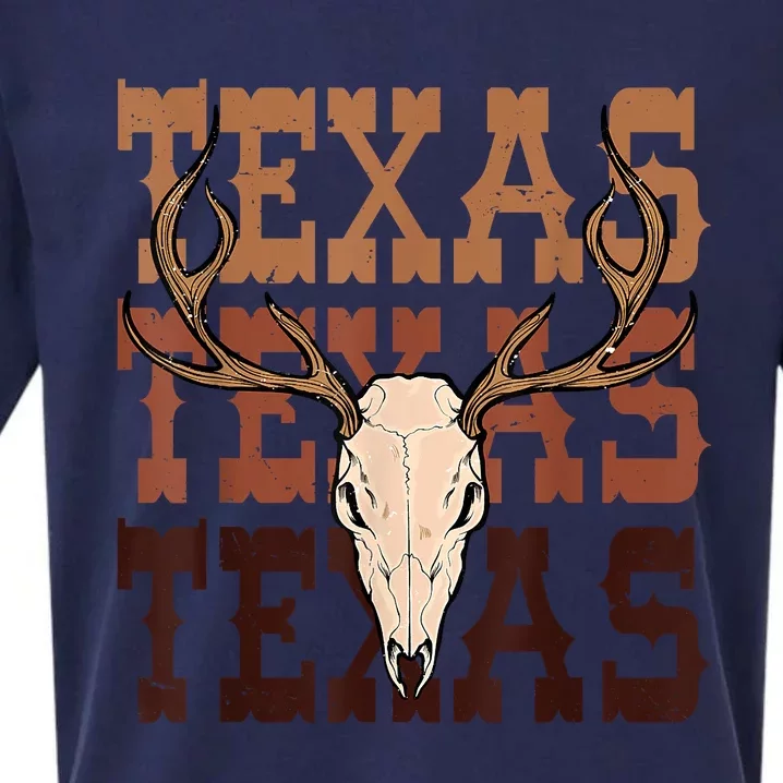 Texas Longhorn Cowboy Cowgirl Western Texas Sueded Cloud Jersey T-Shirt