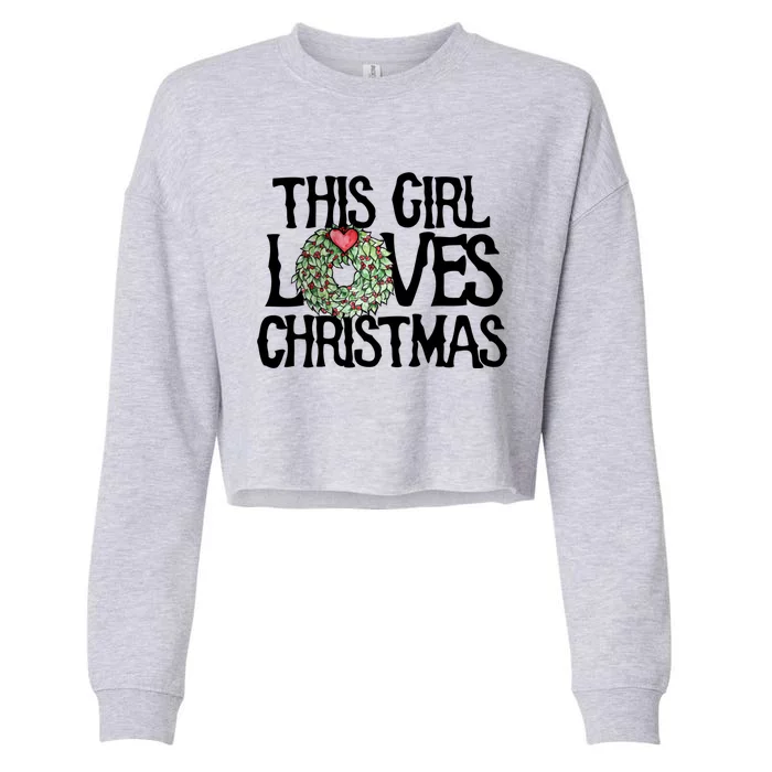 This Loves Christmas Gift Cropped Pullover Crew