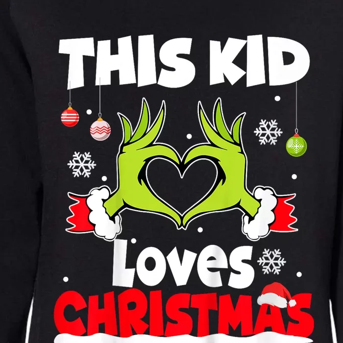 This Loves Christmas Xmas Pajama Womens California Wash Sweatshirt