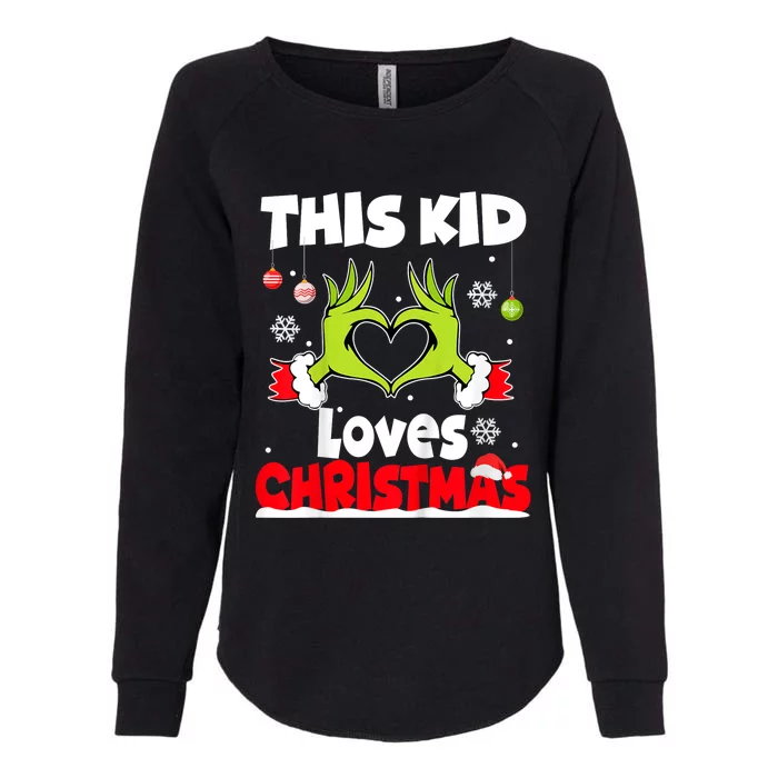 This Loves Christmas Xmas Pajama Womens California Wash Sweatshirt