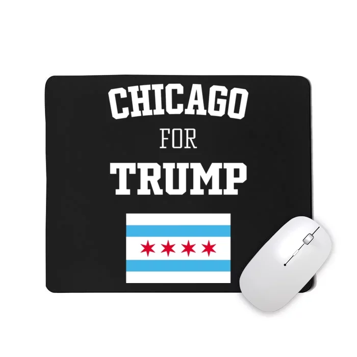 The Lioness Chicago For Trump Flag Mousepad