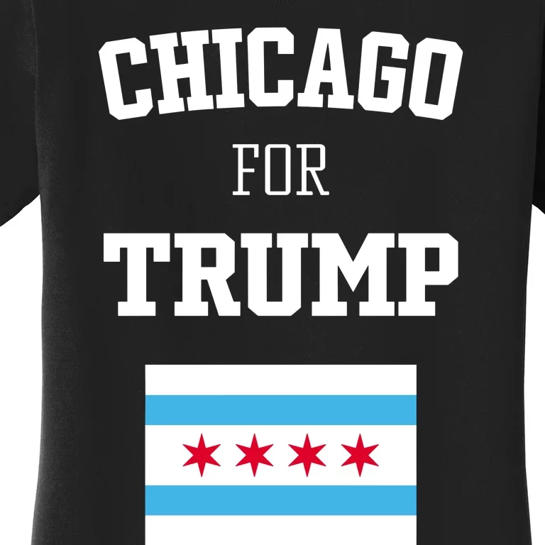 The Lioness Chicago For Trump Flag Women's T-Shirt