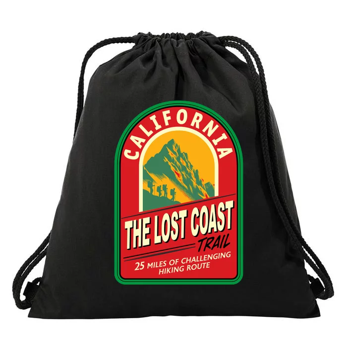 The Lost Coast Trail California Drawstring Bag