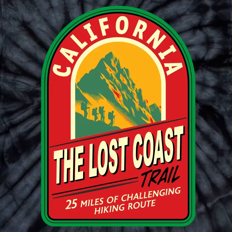 The Lost Coast Trail California Tie-Dye T-Shirt