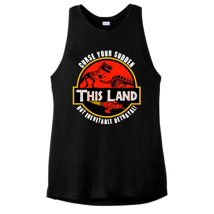 This Land Curse Your Sudden But Inevitable Betrayal Ladies Tri-Blend Wicking Tank