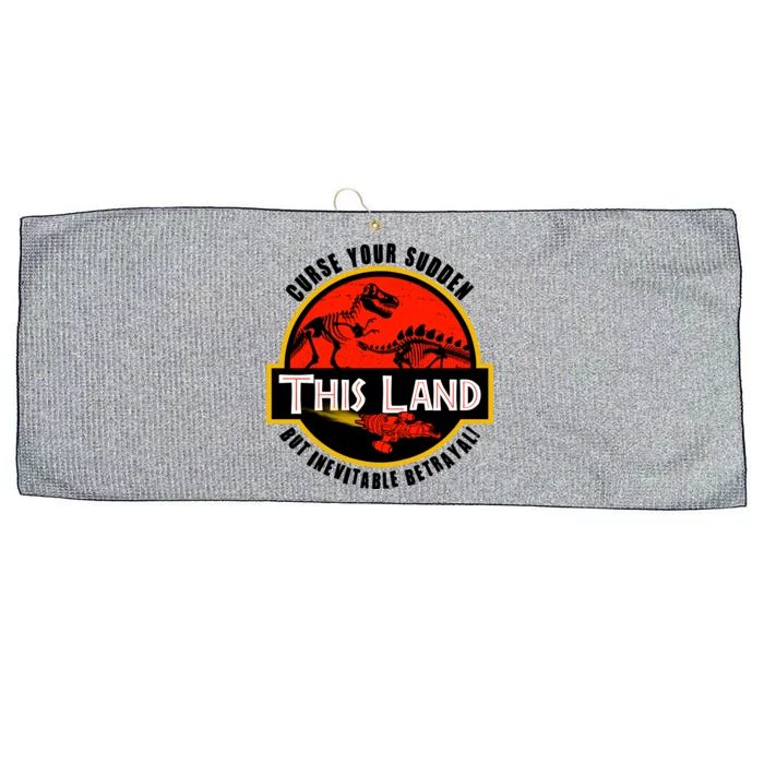 This Land Curse Your Sudden But Inevitable Betrayal Large Microfiber Waffle Golf Towel