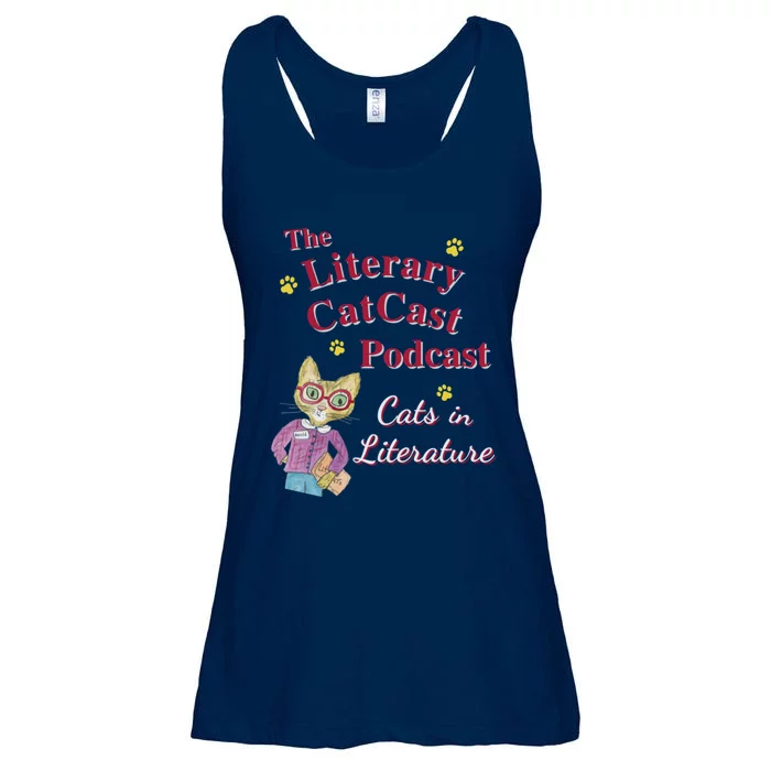 The Literary Catcast Podcast Ladies Essential Flowy Tank