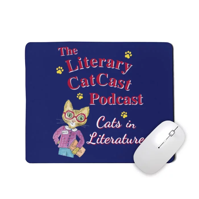 The Literary Catcast Podcast Mousepad