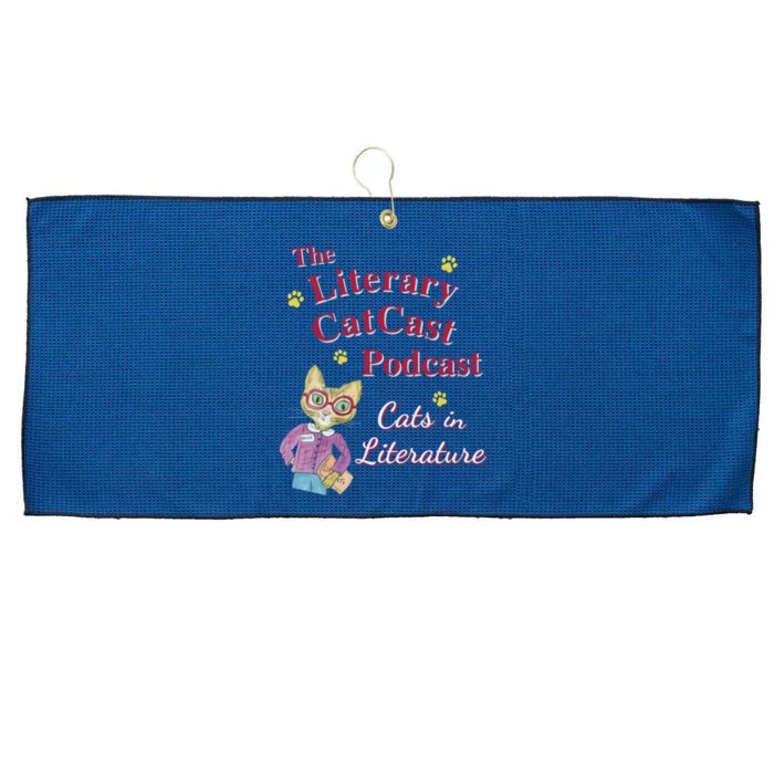 The Literary Catcast Podcast Large Microfiber Waffle Golf Towel