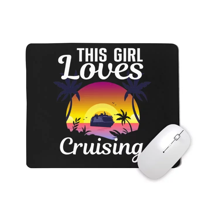 Travel Lover Cool Cruising Art For Cruise Ship Mousepad