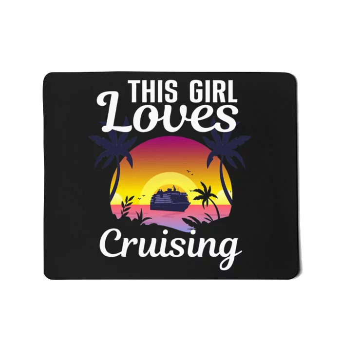 Travel Lover Cool Cruising Art For Cruise Ship Mousepad