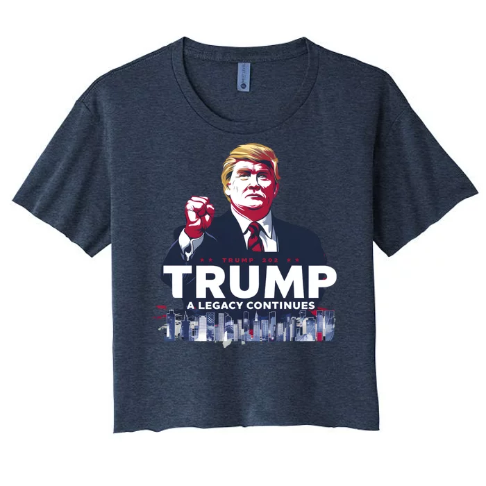 Trumps Legacy Continues Women's Crop Top Tee