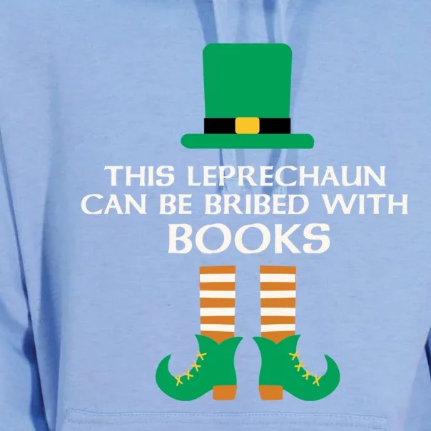 This Leprechaun Can Be Bribed With Books Read St Paddy Day Gift Unisex Surf Hoodie