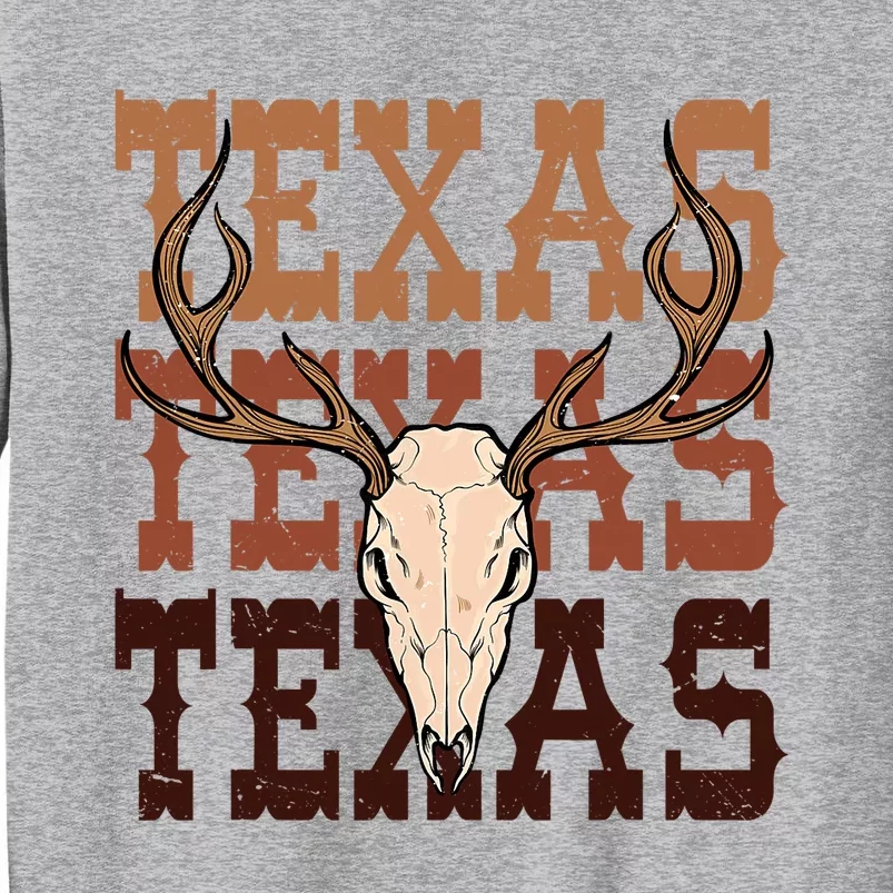 Texas Longhorn Cowboy Cowgirl Western Texas Women Men Tall Sweatshirt