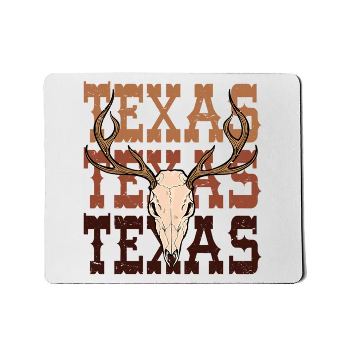 Texas Longhorn Cowboy Cowgirl Western Texas Women Men Mousepad