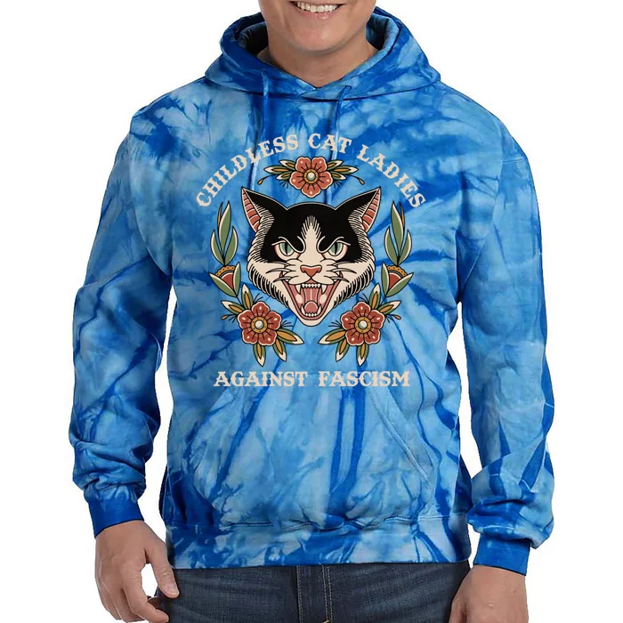 This Less Cat Lady Ladies Is Voting Kamala Gift Tie Dye Hoodie