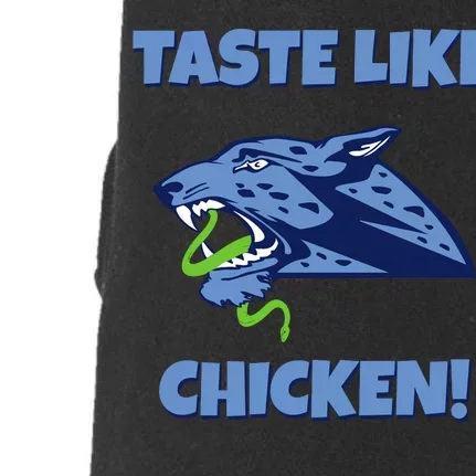 Taste Like Chicken Football Panther Eating Snake Football Rivals Doggie 3-End Fleece Hoodie