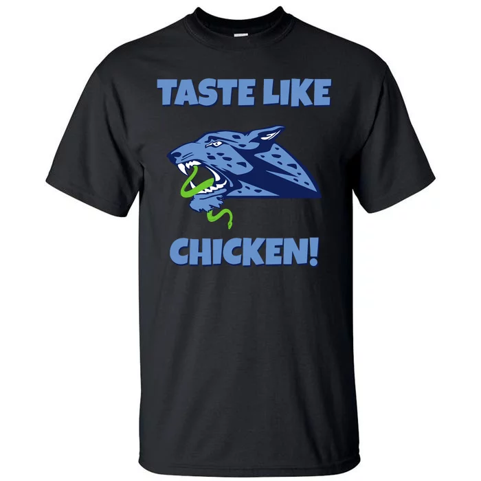 Taste Like Chicken Football Panther Eating Snake Football Rivals Tall T-Shirt