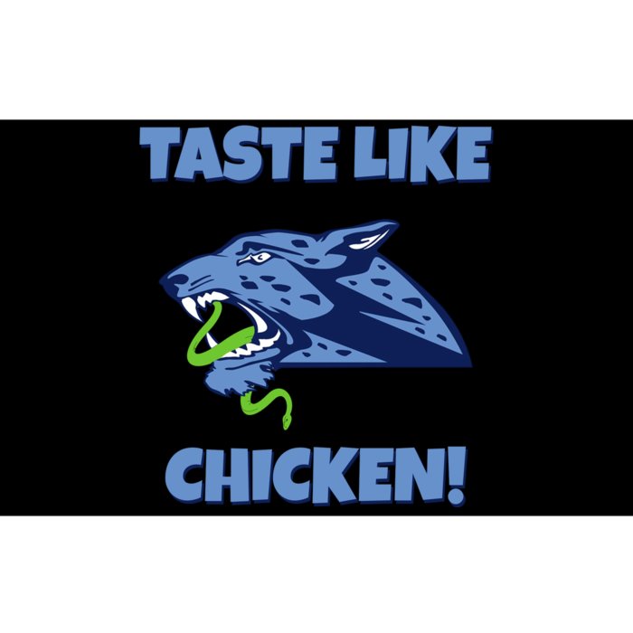 Taste Like Chicken Football Panther Eating Snake Football Rivals Bumper Sticker