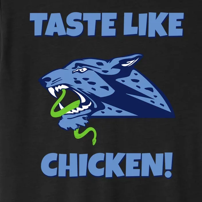 Taste Like Chicken Football Panther Eating Snake Football Rivals ChromaSoft Performance T-Shirt