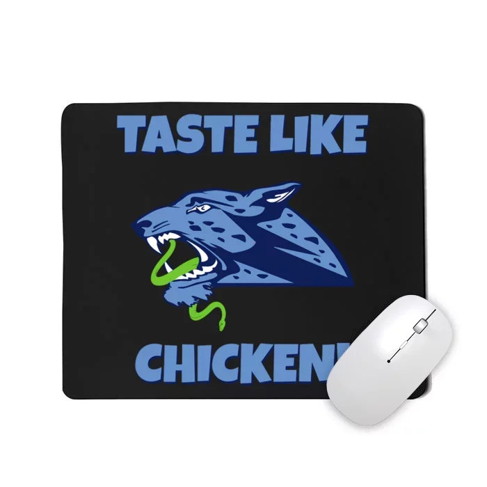 Taste Like Chicken Football Panther Eating Snake Football Rivals Mousepad