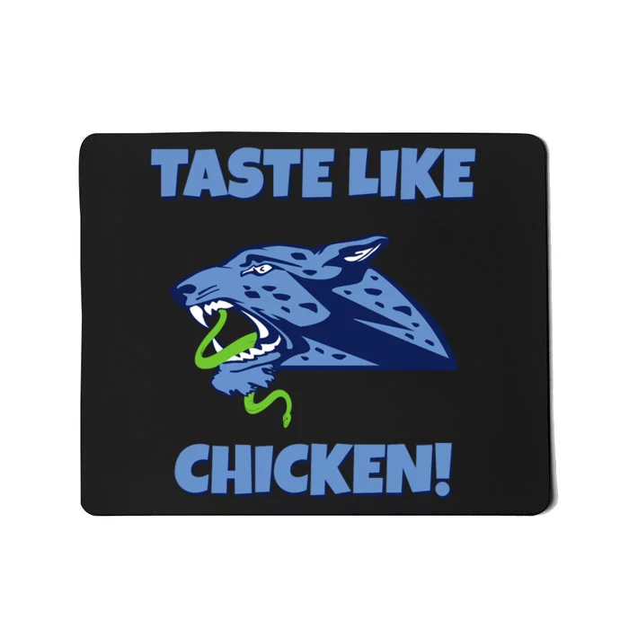 Taste Like Chicken Football Panther Eating Snake Football Rivals Mousepad