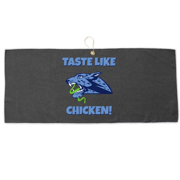 Taste Like Chicken Football Panther Eating Snake Football Rivals Large Microfiber Waffle Golf Towel