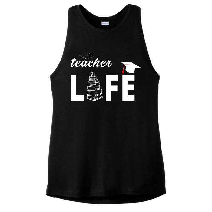 Teacher Life Cute Ladies Tri-Blend Wicking Tank