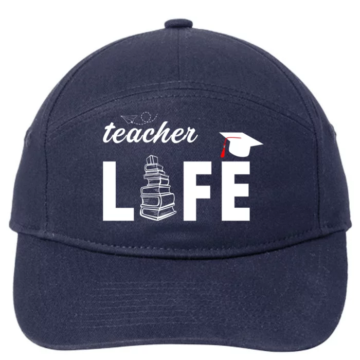 Teacher Life Cute 7-Panel Snapback Hat