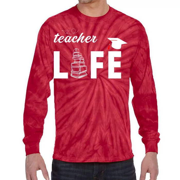 Teacher Life Cute Tie-Dye Long Sleeve Shirt