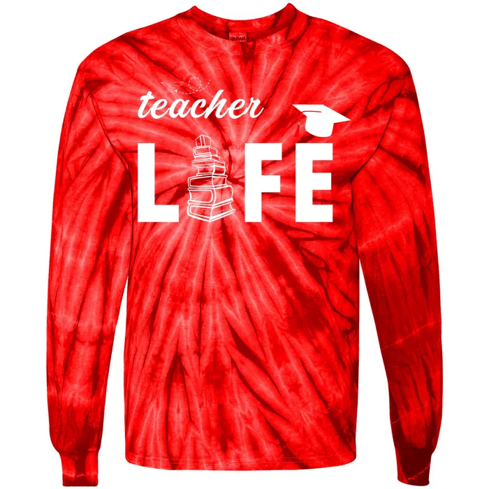 Teacher Life Cute Tie-Dye Long Sleeve Shirt