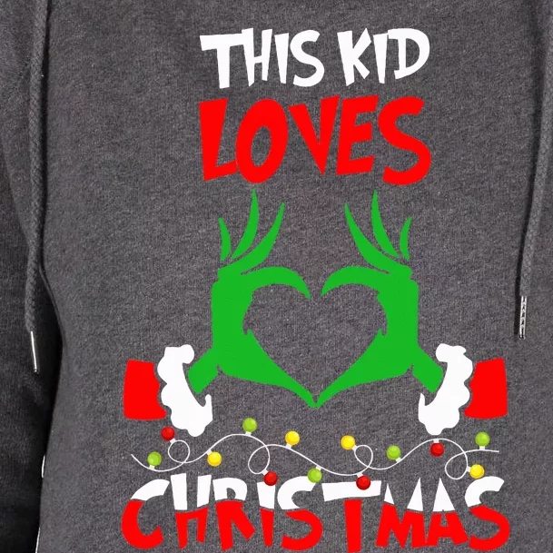 This Loves Christmas Xmas Pajama Womens Funnel Neck Pullover Hood