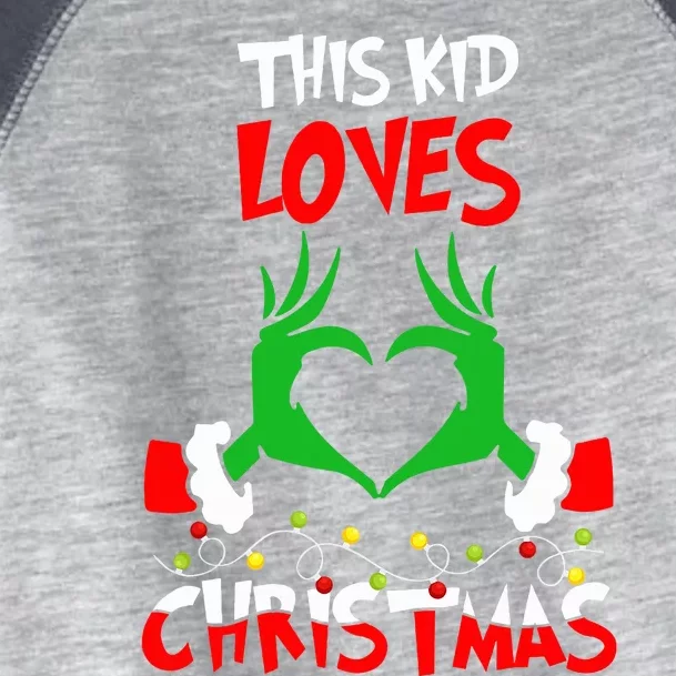 This Loves Christmas Xmas Pajama Toddler Fine Jersey T-Shirt