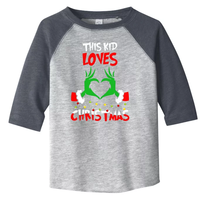 This Loves Christmas Xmas Pajama Toddler Fine Jersey T-Shirt