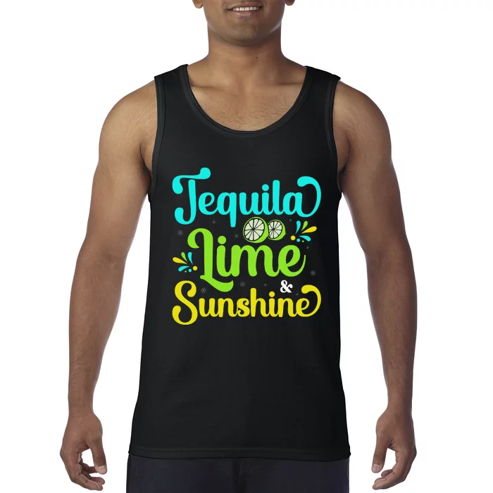 Tequila & Lime Cinco De Mayo T Tank Top