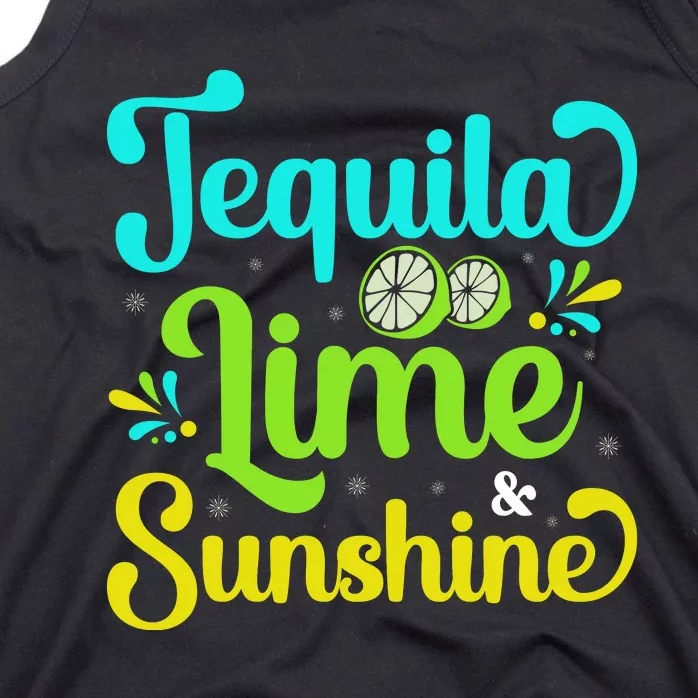 Tequila & Lime Cinco De Mayo T Tank Top