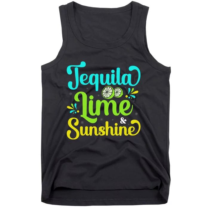 Tequila & Lime Cinco De Mayo T Tank Top